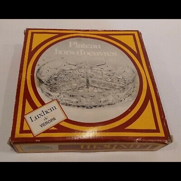 NWT Vintage Plateau Hors D'oeuvres Three Section Dish (Luxhem de Veropa) - NIB - Picture 4 of 5